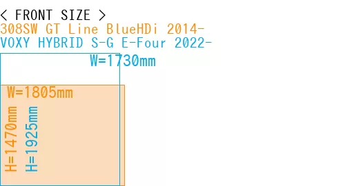 #308SW GT Line BlueHDi 2014- + VOXY HYBRID S-G E-Four 2022-